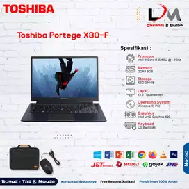 Laptop Touchscreen Toshiba Portege Intel i5 Gen 8 Ram 8GB SSD 256GB