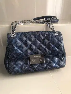 NWT Michael Kors Sloan Large Embossed Leather Shoulder Bag