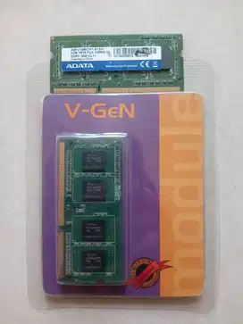 Ram Laptop DDR 3 4gb Vgen dan 2gb Adata (2Pcs)