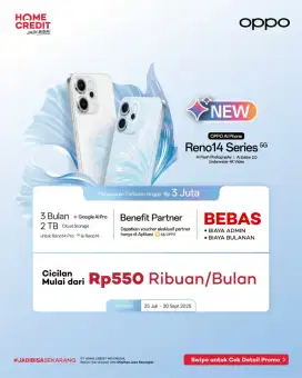 Oppo Reno 14 Series kredit cicilan 0% dg home credit