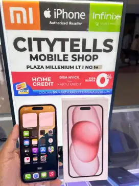 iPhone 15 128GB Garansi iBox 9 Bulan Pink!!