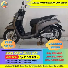 HONDA SCOOPY STYLISH 2020 CASH/KREDIT DP MULAI 500RB AJA