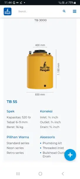 Toren air penguin 520L