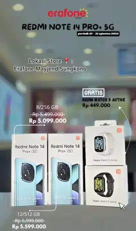 Xiaomi note 14 pro+ free watch