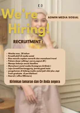 Admin staff media sosial