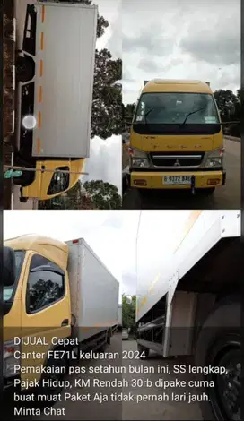 Di Jual Canter Fuso 2024 FE71L BBN Box Kilometer 30K