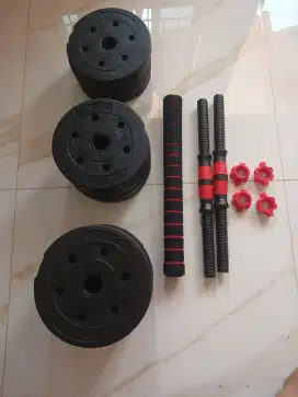 DUMBLLE FULLSET 10KG BARU