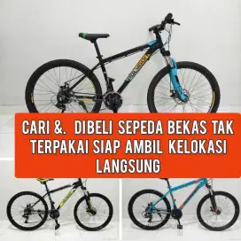 di beli sepeda bekas tak terpakai & mau di jual tawarkan saya