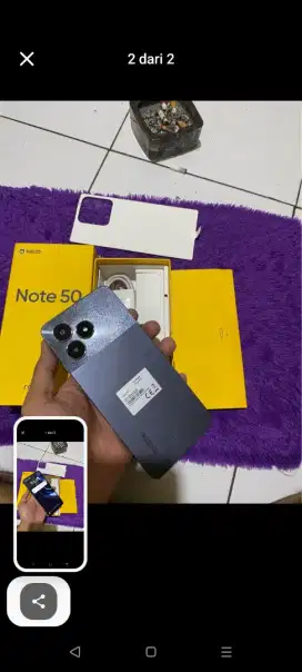 Realme note 50 Ram 4 64