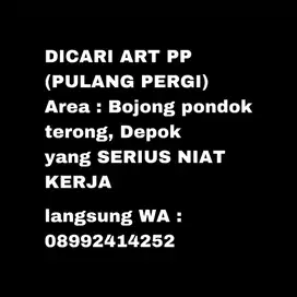 DICARI ART PP (PULANG PERGI)