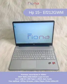 Laptop hp 15| Ram 16Gb| Ssd 512Gb| layar 15 inch