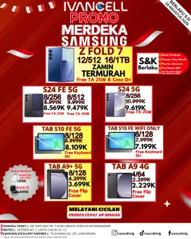 SAMSUNG Z FOLD 7 RAM 12/512GB NEW