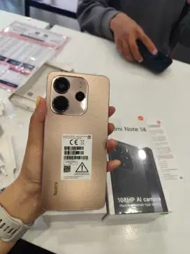 Redmi note 14 4G Gold. Ram 8+8/256Bisa kredit tanpa dp bunga mulai 0%