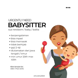 Dibutuhkan segera ART / Babysitter