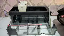 Aquarium Fullset ukuran 80 x 35 x 35 kaca 6 mili