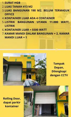 Turun Harga! Dijual Cepat Gudang Central Cakung Jakarta Timur