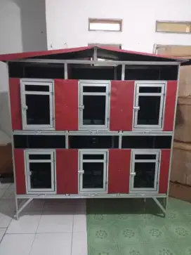 Kandang ayam 6 pintu