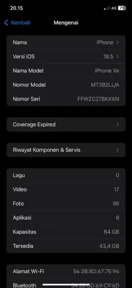 Forsale iphone xr 64gb inter