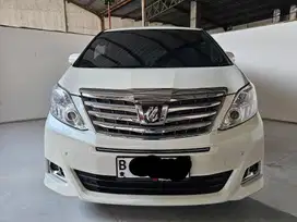 Toyota Alphard G 2.4 At [Matic] 2014 Putih Plat Genap Km 82 Ribuan