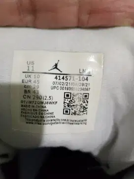 Dijual Sepatu Basket Size 45 Insole 29 Cm