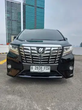 TOYOTA ALPHARD G ATPM 2.5 AT BENSIN SUNROOF 2017 HITAM