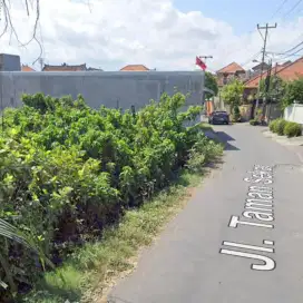 JUAL TANAH JLN UTAMA PERUMAHAN TAMAN SEKAR  PADANG SAMBIAN DENPASAR