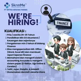 Dibutuhkan Finance & Tax