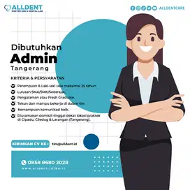 Admin di Alldent Tangerang
