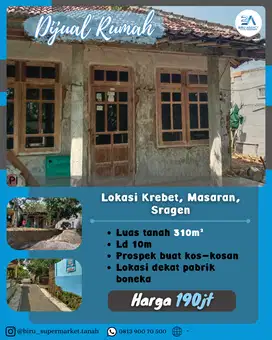 Rumah Dekat Pabrik Boneka di Sragen