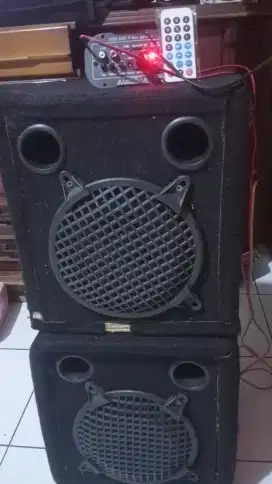 Speaker sepasang 8inch+amplifier bluetooth
