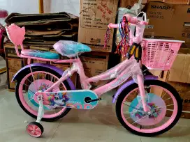 Sepeda Anak Cewek Perempuan Sepeda CTB 18 Inch VORTEC KUDA PONY PINK