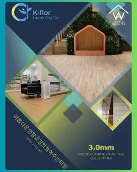 Lantai Vinyl Natural Wood & Stone Plank Series (Made in Korea) 3mm