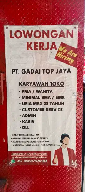 LOKER GADAI TOP