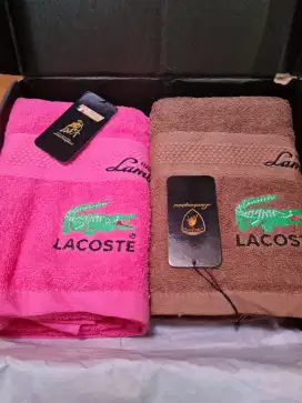 Handuk branded lamborgini colab Lacoste