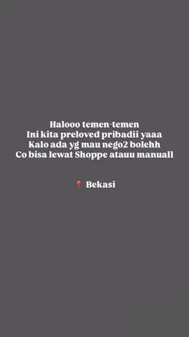 PRELOVED PRIBADI UNDER 40K!!!