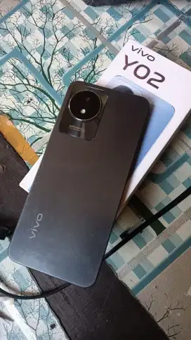 Vivo y02 ram 3/32 4G dual sim card lengkap bh 5000 mAh