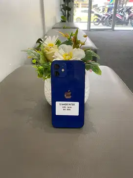 IP 12 64GB Fullset Mulus Fungsional On semua