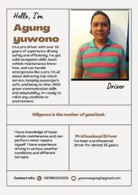 Bekerja untuk driver