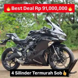 KAWASAKI ZX25R NON ABS NIK 2021 HITAM KM 2K ONLY