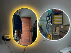 Kaca cermin  led sensor murah
