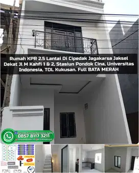 Rumah KPR Dekat Jl M Kahfi Stasiun Pondok Cina UI TOL Jagakarsa Jaksel