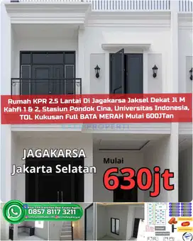 Rumah KPR Di Jagakarsa Dekat Jl M Kahfi 1 Stasiun Pondok Cina UI TOL