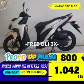 HONDA VARIO 150 KEYLESS 2021 DP 800RIBU ANGSURAN SANGAT RINGAN, KTP&KK