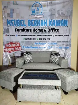 Promo Set Sofa Ruang Tamu Minimalis aesthetic siap antar