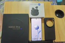 Vivo x200 pro 16/512 GB titanium bekas 2nd like new