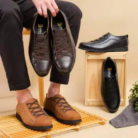 Sepatu Kulit Pria Model Slip On