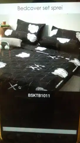 BED COVER +SPREI+SRG BANTAL 2+SAR GULING 2  U KASUR 180X200