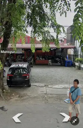 Disewakan sebidang tanah dan bangunan daerah ra.ai jalan Dr Mansyur
