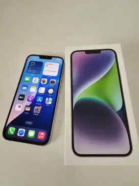 Iphone 14 plus Warna Purple Memory 256 Gb Mulus