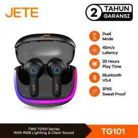TWS Gaming with RGB JETE TG101 ENC 4 Mic 45m/s Low Latency